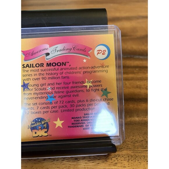 1997 Dart SAILOR MOON #P2 Awesome Trading Cards PROMO - Picture 8 of 9